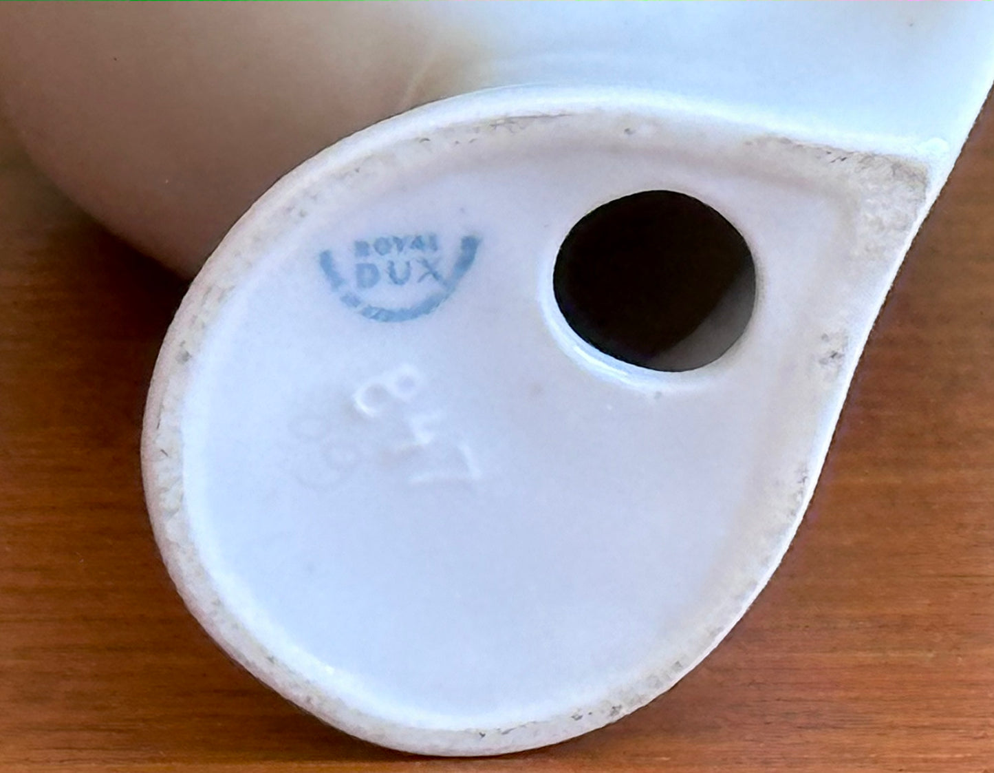 A Royal Dux mid-century porcelain pelican